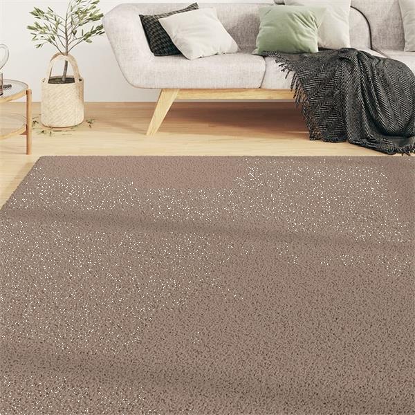 Grote foto vidaxl tapis shaggy poils longs beige 120x170 cm huis en inrichting vloerbedekking en kleden