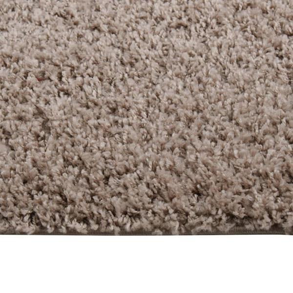 Grote foto vidaxl tapis shaggy poils longs beige 120x170 cm huis en inrichting vloerbedekking en kleden