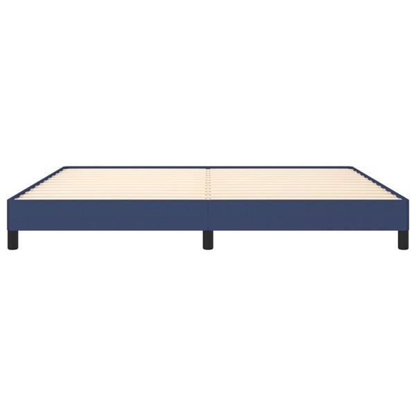 Grote foto vidaxl bedframe stof blauw 200x200 cm huis en inrichting bedden