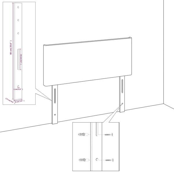 Grote foto vidaxl cadre de lit avec t te de lit gris fonc 200x200 cm t huis en inrichting bedden