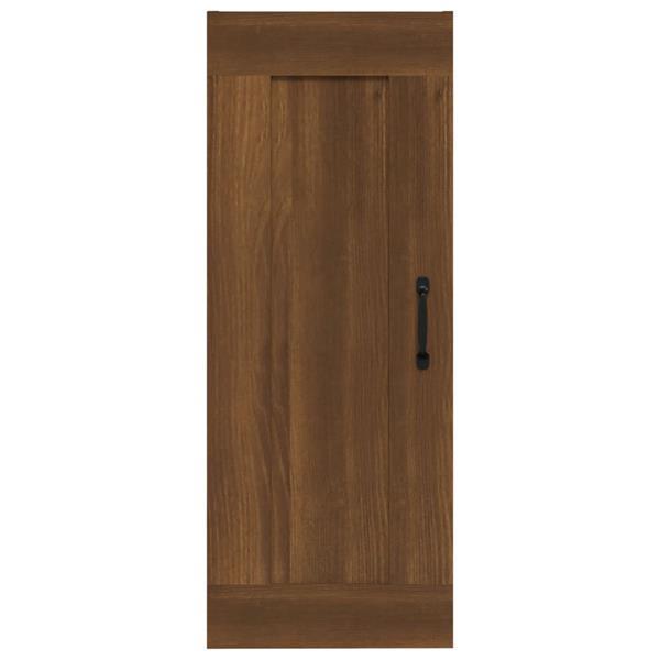 Grote foto vidaxl armoire suspendue ch ne marron 35x34x90 cm bois d ing huis en inrichting overige