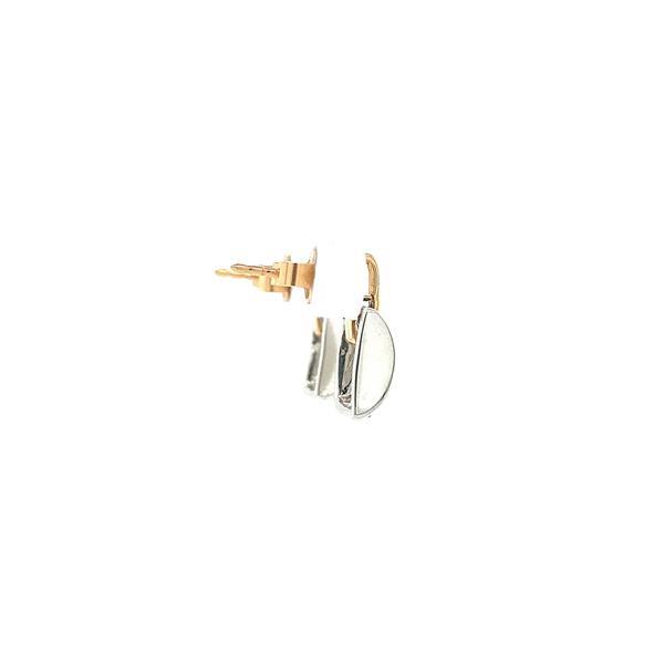 Grote foto gouden oorstekers met diamant 14 krt kleding dames sieraden