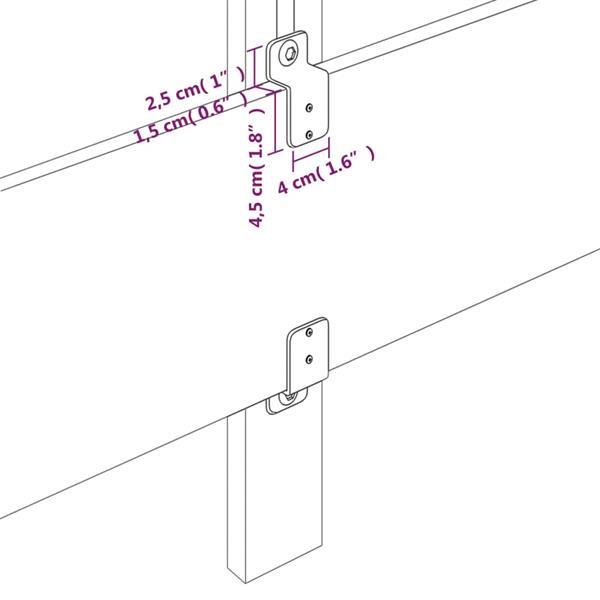 Grote foto vidaxl bedframe met hoofdbord kunstleer wit 90x190 cm huis en inrichting bedden