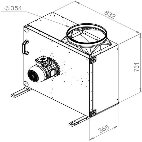 Grote foto ruck rookgas ventilatorbox 200 c 6660 m h mps 450 d2 f4 doe het zelf en verbouw luchtverdeeltechniek