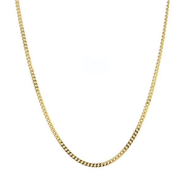 Grote foto gouden lengtecollier gourmet 70.5 cm 14 krt kleding dames sieraden