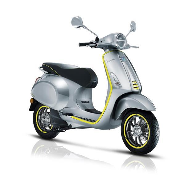 Grote foto vespa elettrica 70 km h giallo lampo bij central scooters motoren overige merken