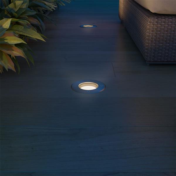 Grote foto vidaxl led grondspots buiten 3 stuks rond tuin en terras verlichting