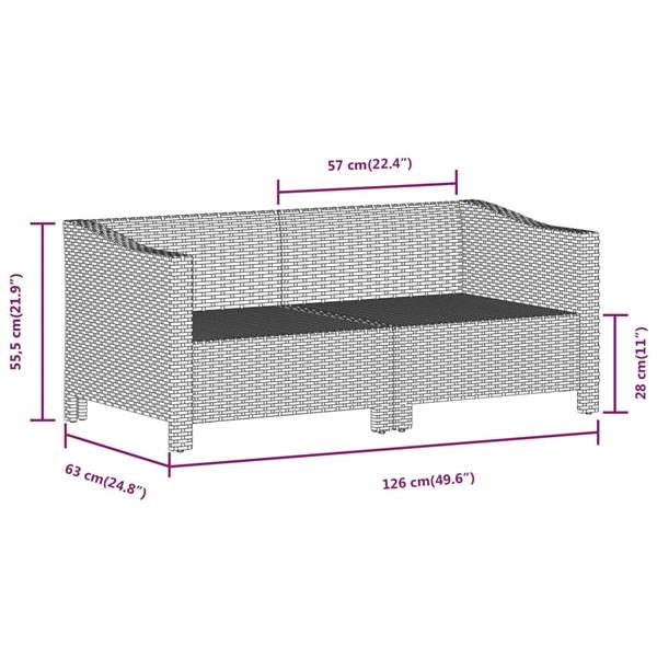 Grote foto vidaxl 3 delige loungeset met kussens poly rattan grijs tuin en terras tuinmeubelen