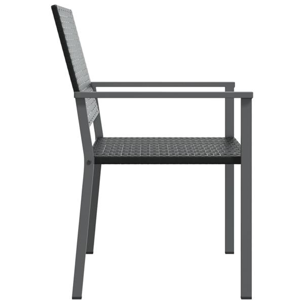 Grote foto vidaxl tuinstoelen 4 st 54x62 5x89 cm poly rattan zwart tuin en terras tuinmeubelen