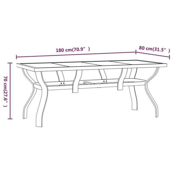 Grote foto vidaxl 5 delige tuinset grijs en zwart tuin en terras tuinmeubelen