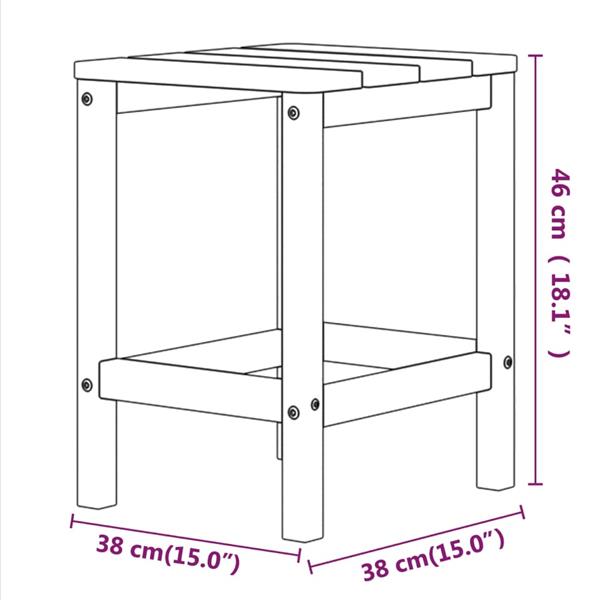 Grote foto vidaxl tuinstoelen adirondack met voetenbank tafel hdpe antracietkleur tuin en terras tuinmeubelen