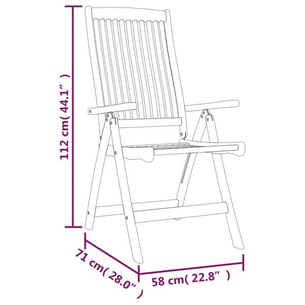 Grote foto vidaxl tuinstoelen 4 st inklapbaar massief eucalyptushout tuin en terras tuinmeubelen