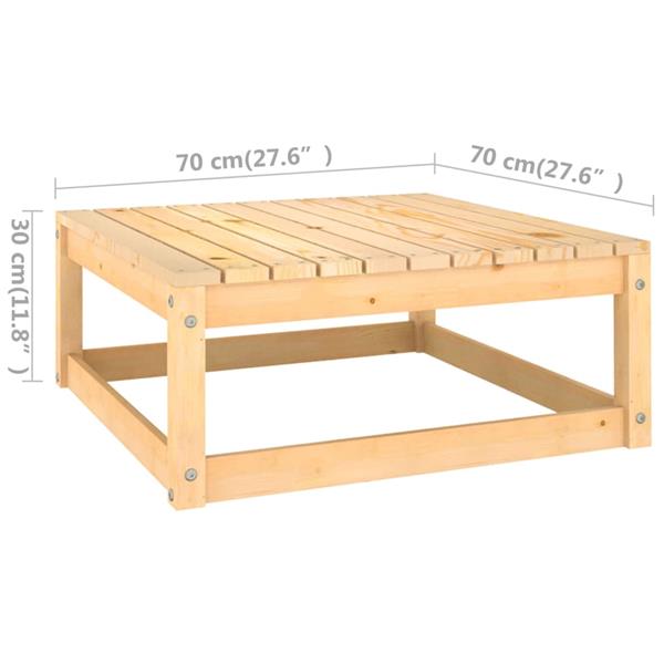 Grote foto vidaxl 5 delige loungeset met kussens massief grenenhout tuin en terras tuinmeubelen