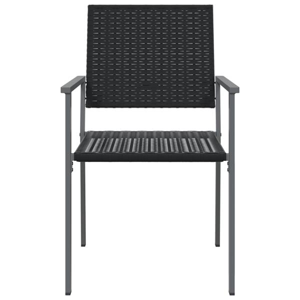 Grote foto vidaxl tuinstoelen 6 st 54x62 5x89 cm poly rattan zwart tuin en terras tuinmeubelen