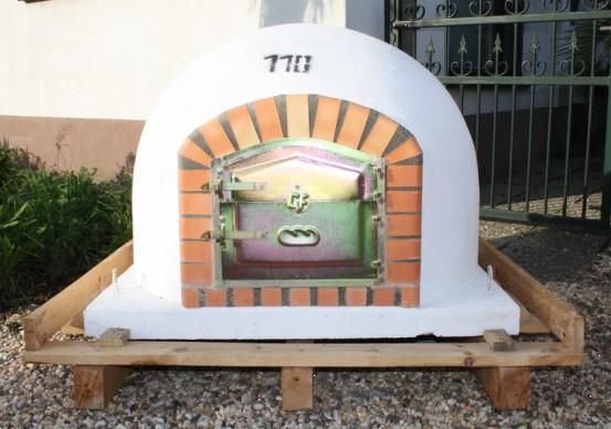 Grote foto houtgestookte pizza oven steenoven broodoven110cm tuin en terras overige tuin en terras